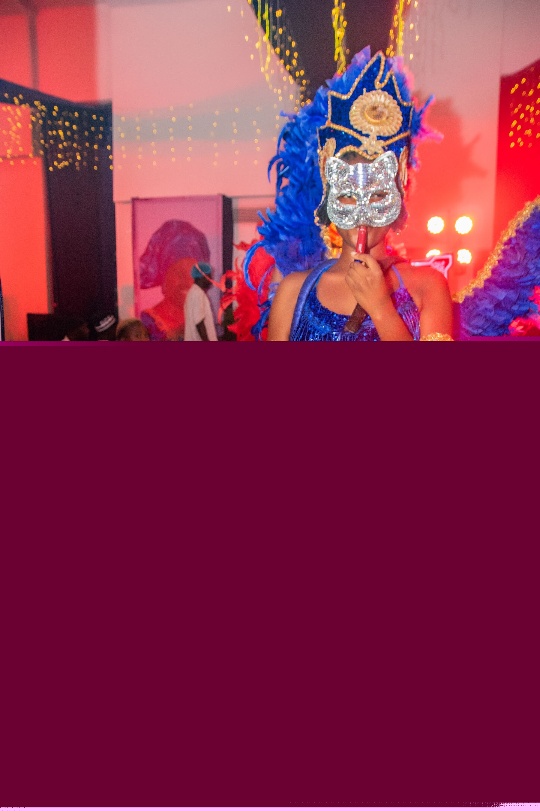 Performer dancing during birthday after party