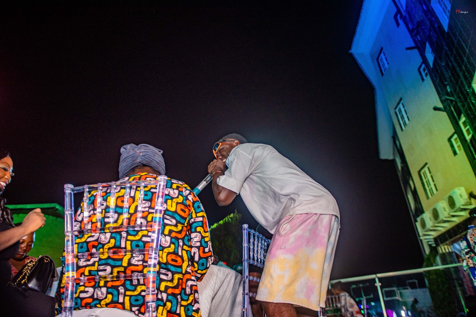 Entertainment moment during celebration