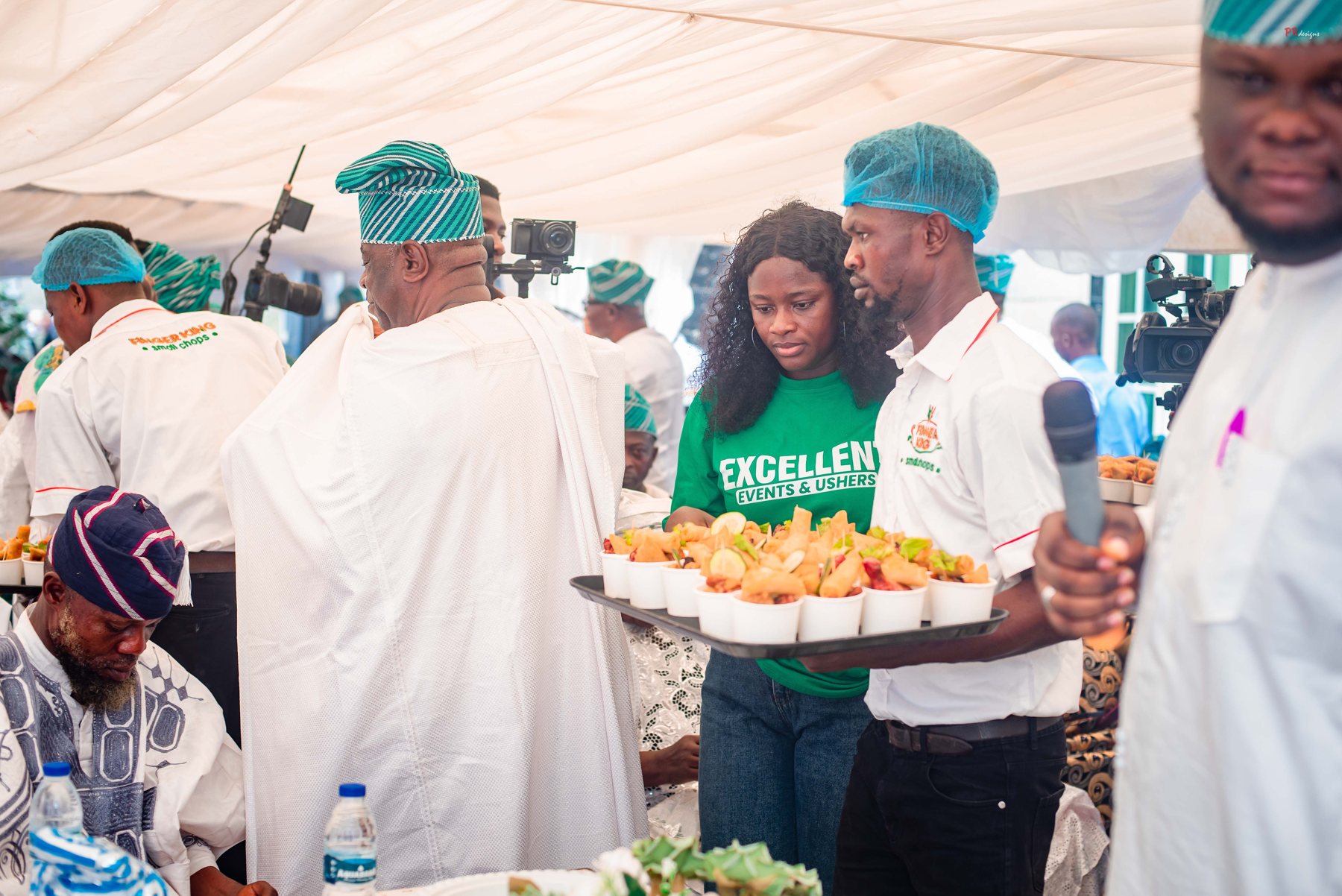 Guests arriving at a coordinated event