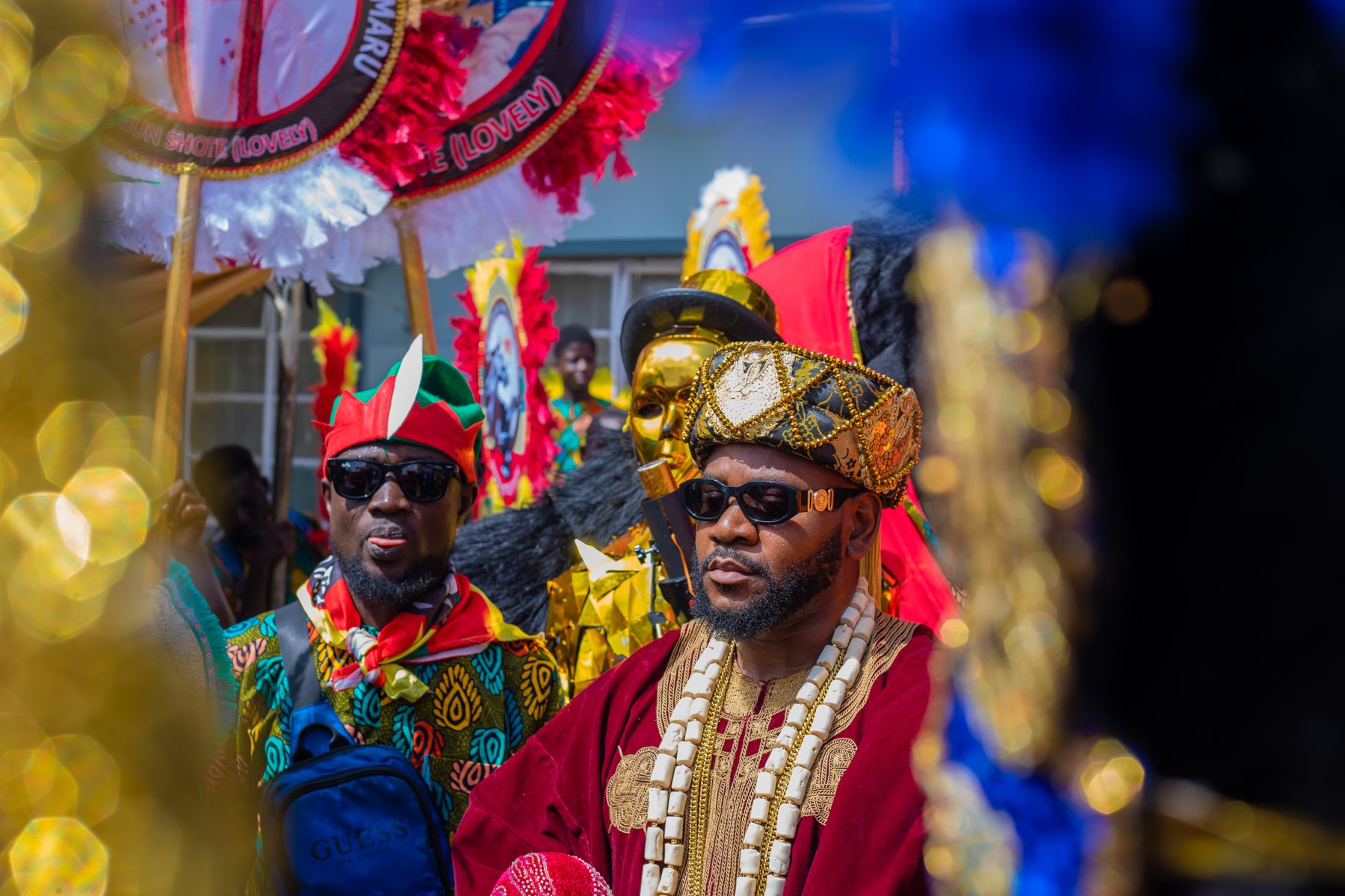 Cultural celebrant during procession